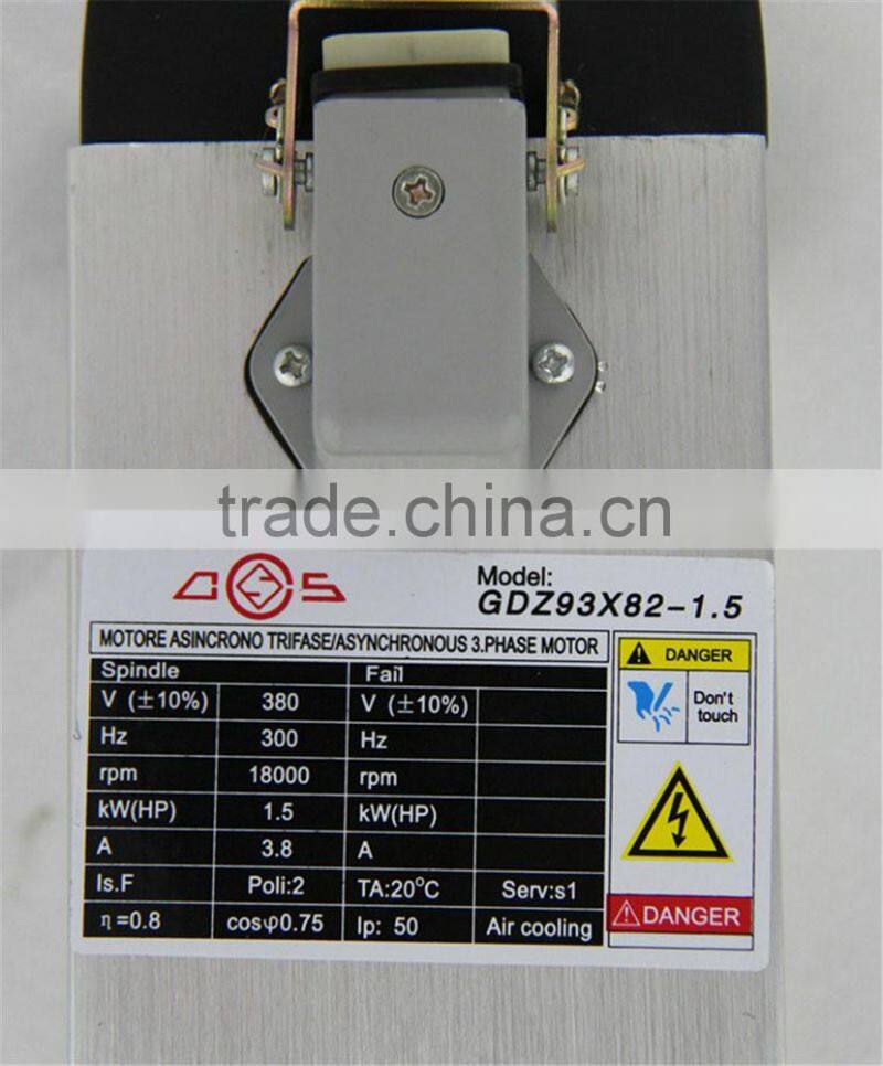 GDZ93x82-1.5(380V) Toauto 1.5kw air cooled spindle motor