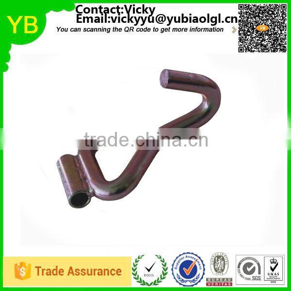 custom 4mm shock bungee cord hook ,elastic cord hook,metal for bungee cord