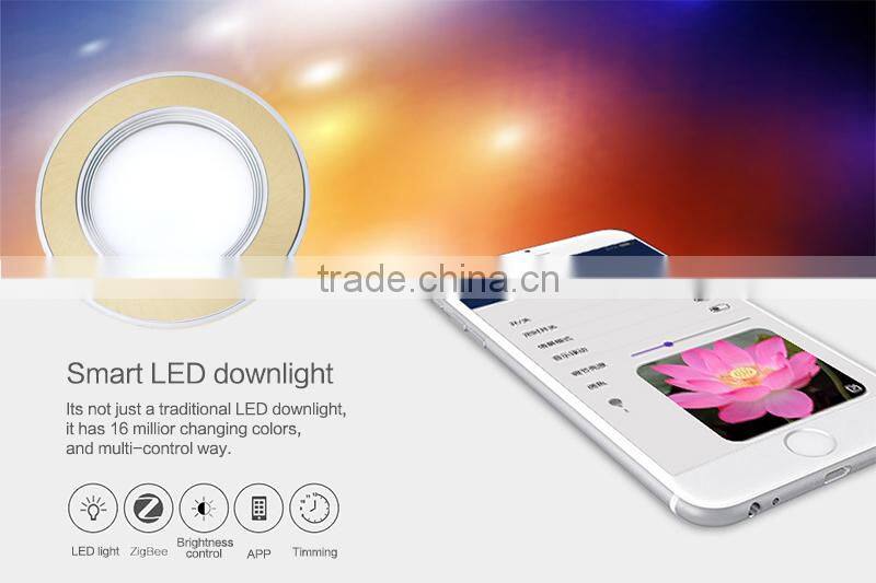 Alibaba LED light Zigbee Phone control intelligent housing LED downlights Indoor and outdoor downlight