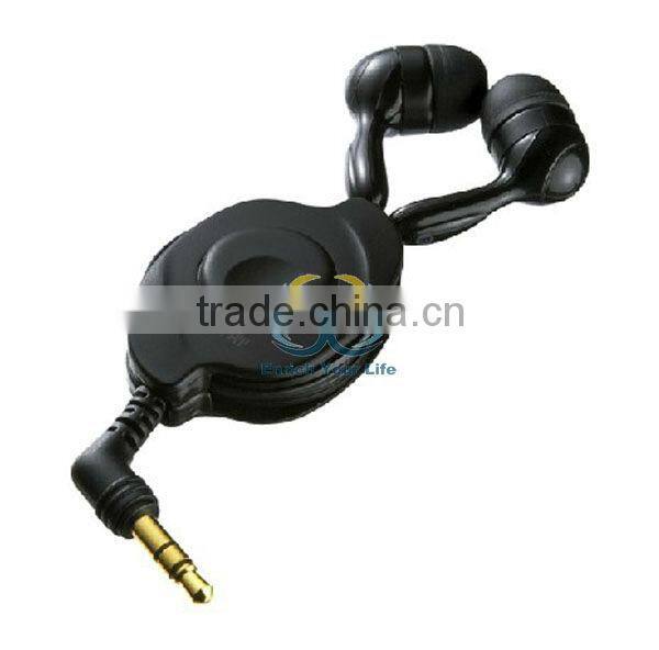 2013 retractable Handsfree earphone for mobile phone