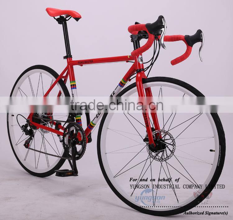 Classical old style bicycle cheap steel road bike 14S with drop handlebar