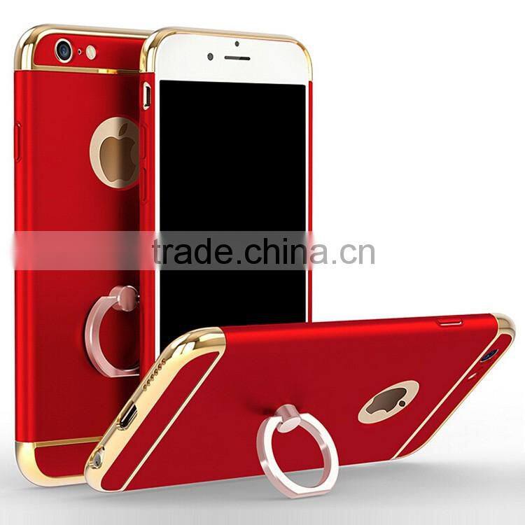 3 in 1 Combo With Holder Mobile Phone Case For iPhone 6 Plus