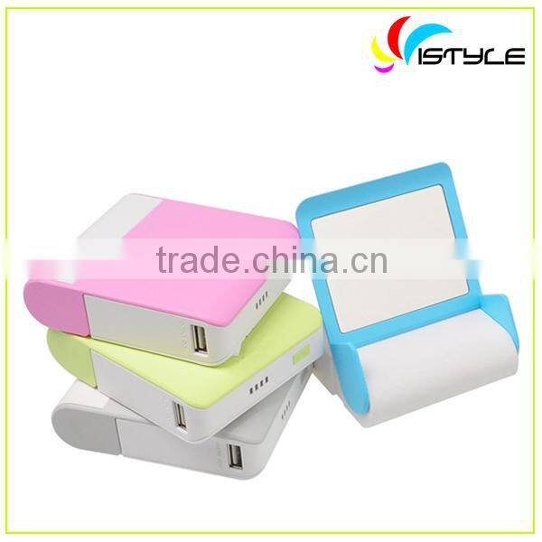 8800mAh manual for power bank with holder for mobiles