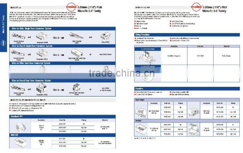 MOLEX 43645-0500 +Lify-0.25/0.5/0.75/1.0/1.5/2.5mm(Crimping+assembly) wiring harness