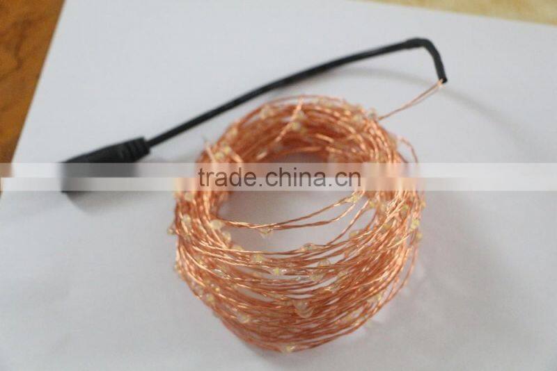 12V copper wire 10M 100 leds string lights