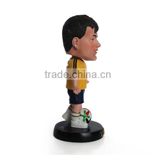 Neymar Human Bobble Head Soccer Player Statue Figurine With soccer Bobbleheads