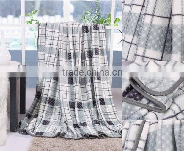Super soft full size Flannel printed blankets for baby