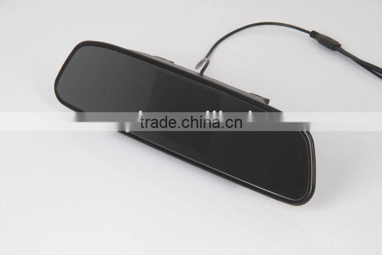 reverse assistant parking sensor with 3.5" lcd rear view mirror display