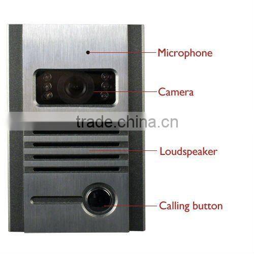 CA803+VD202 7'' Wired Color Video Door Phone