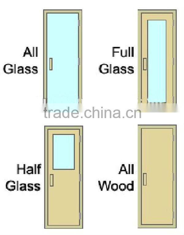 Bath room glass doors with aluminium frame for steam sauna 1860*760/670mm glass door for steam room