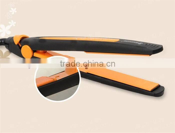 Wet and dry use hair straightening ionic perm steam hair straightener