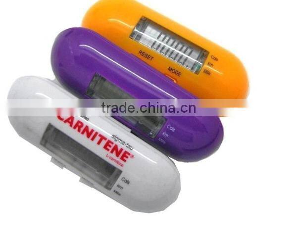 Digital Pill Shape Pedometer with Step Counter and Calories function