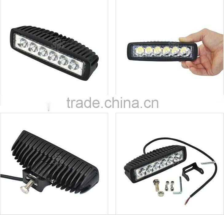 Super bright 18W Led Light Bar, mini LED driving light bar, IP67 18W LED work light bar