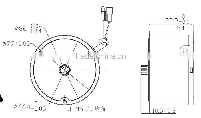 3000rpm 36v moped motor
