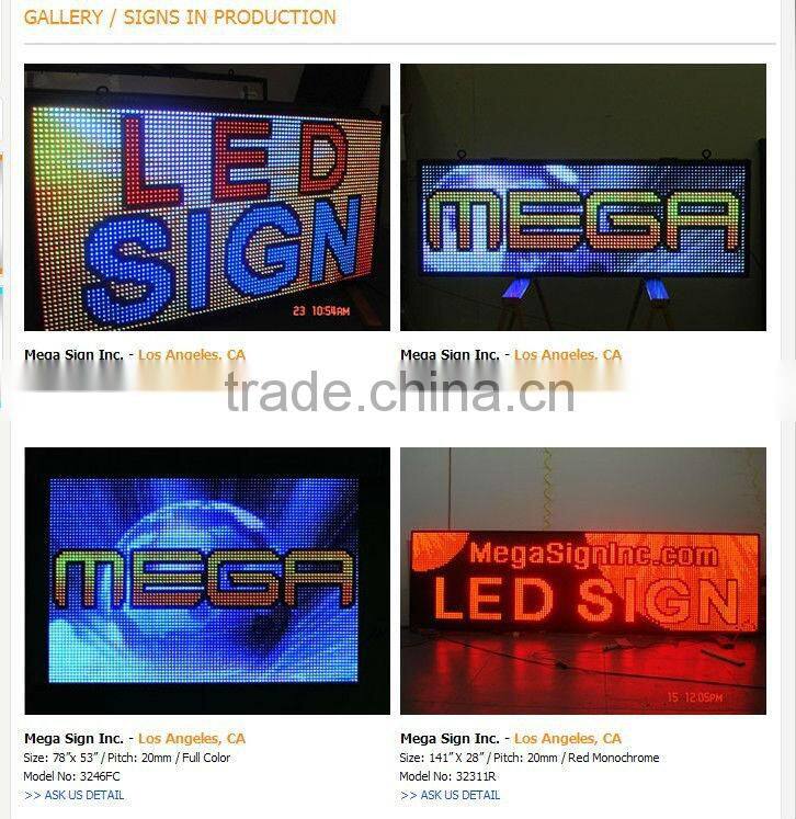 ZQ-V8-TS01 p10 full color outdoor led display control card