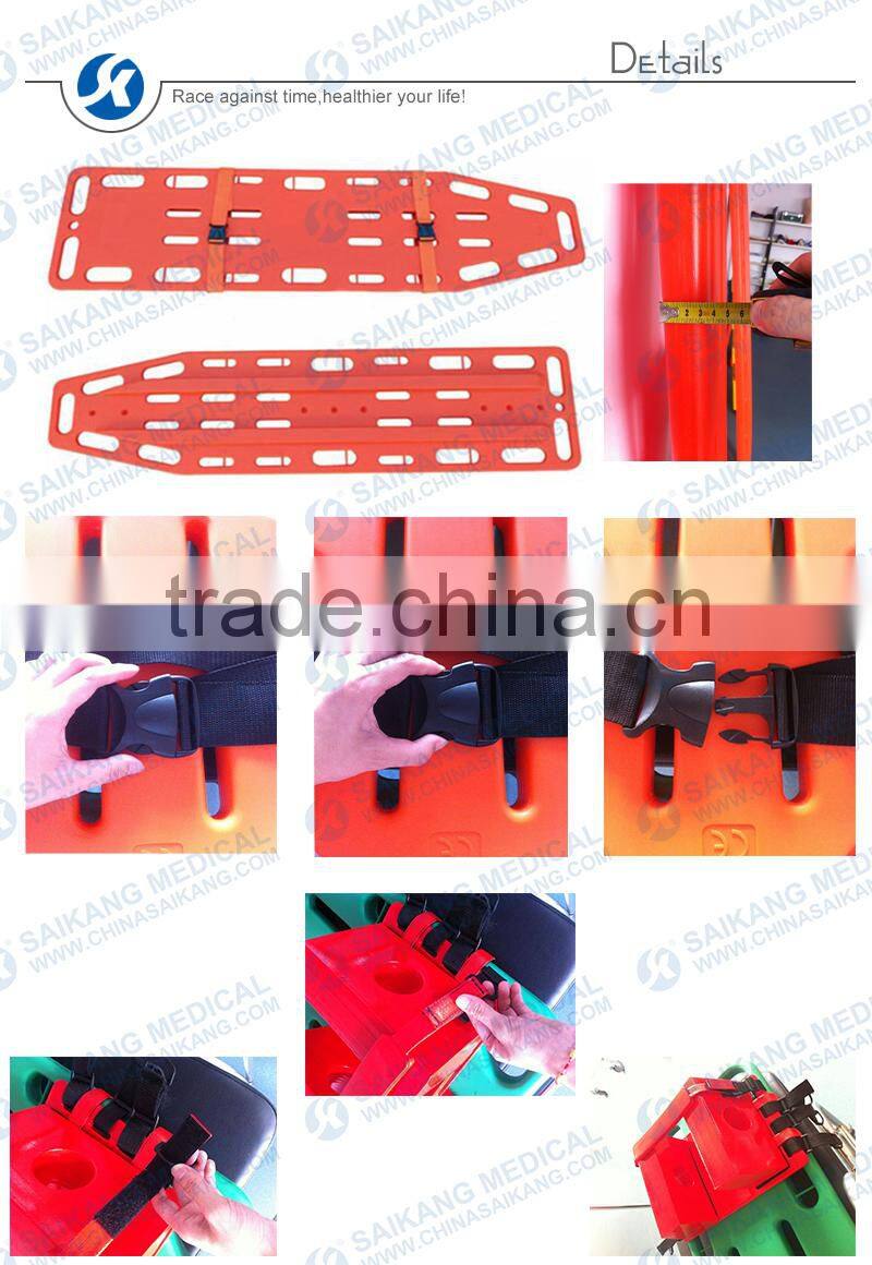 SKB2A02 Medical Appliances Plastic Ambulance Spine Board