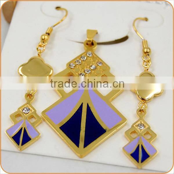 Fashion Costume Stainless Steel Jewelry Set 2015