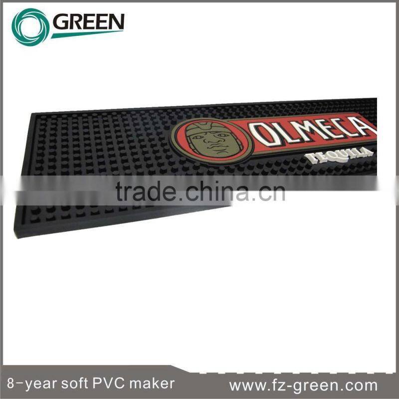 2015 Hot Selling Custom Soft PVC Rubber Bar Mats