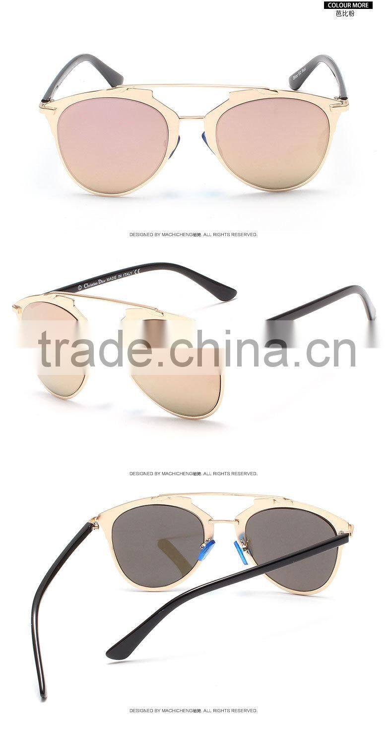 Latest personality fashion sunglasses, dazzle colour sun glasses for women
