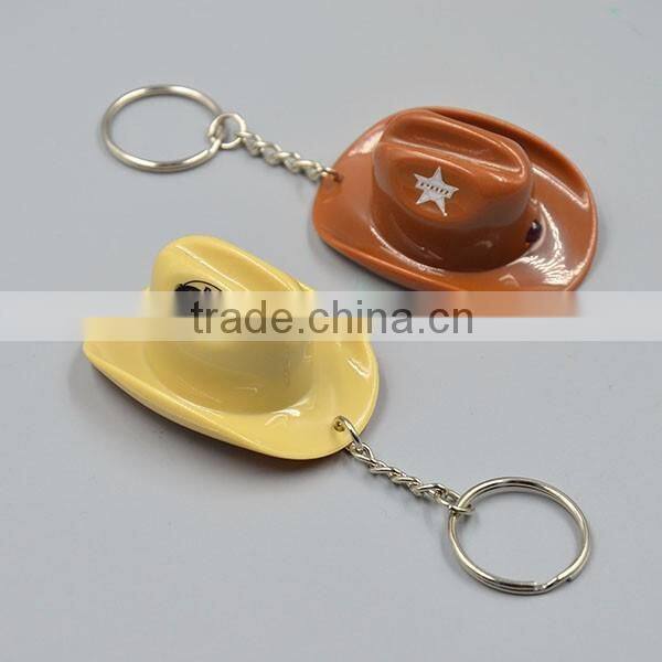 Promotional Gifts 3D Cowboy Hat LED Key Ring