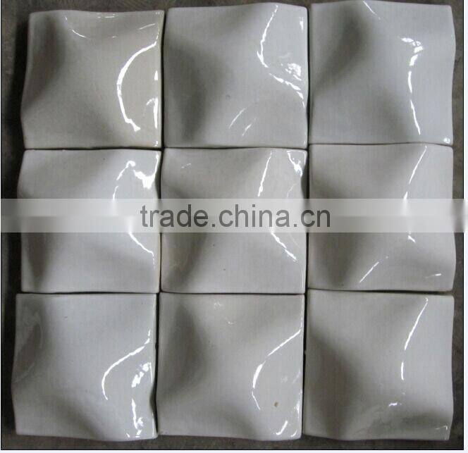 glazed handmade terracotta tile