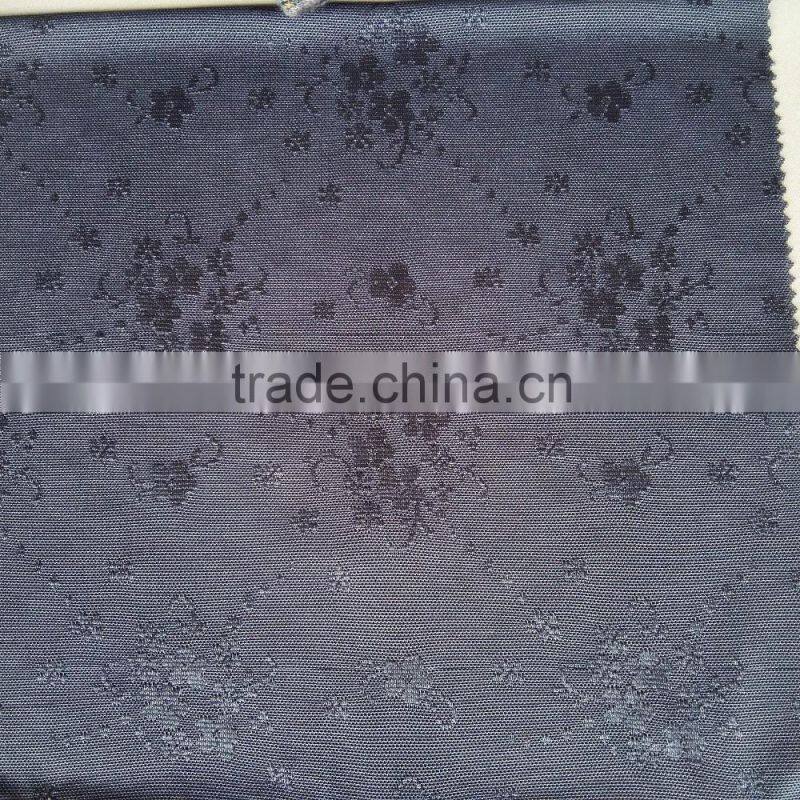 Wholesale 81/19 Nylon spandex floral jacquard mesh fabric