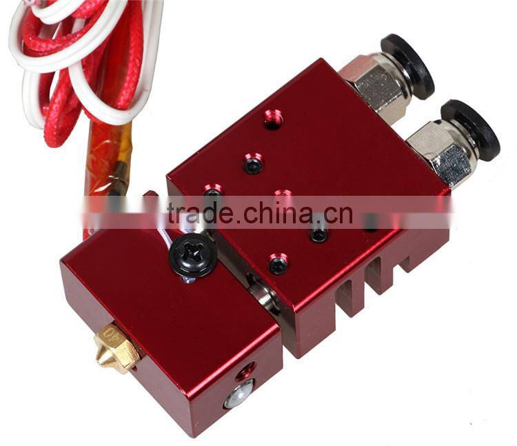 3D Printer ABS Filament Extruder For 3D Printing Parts E3D Cyclops 2 In 1 Out Hotend Extruder Machine