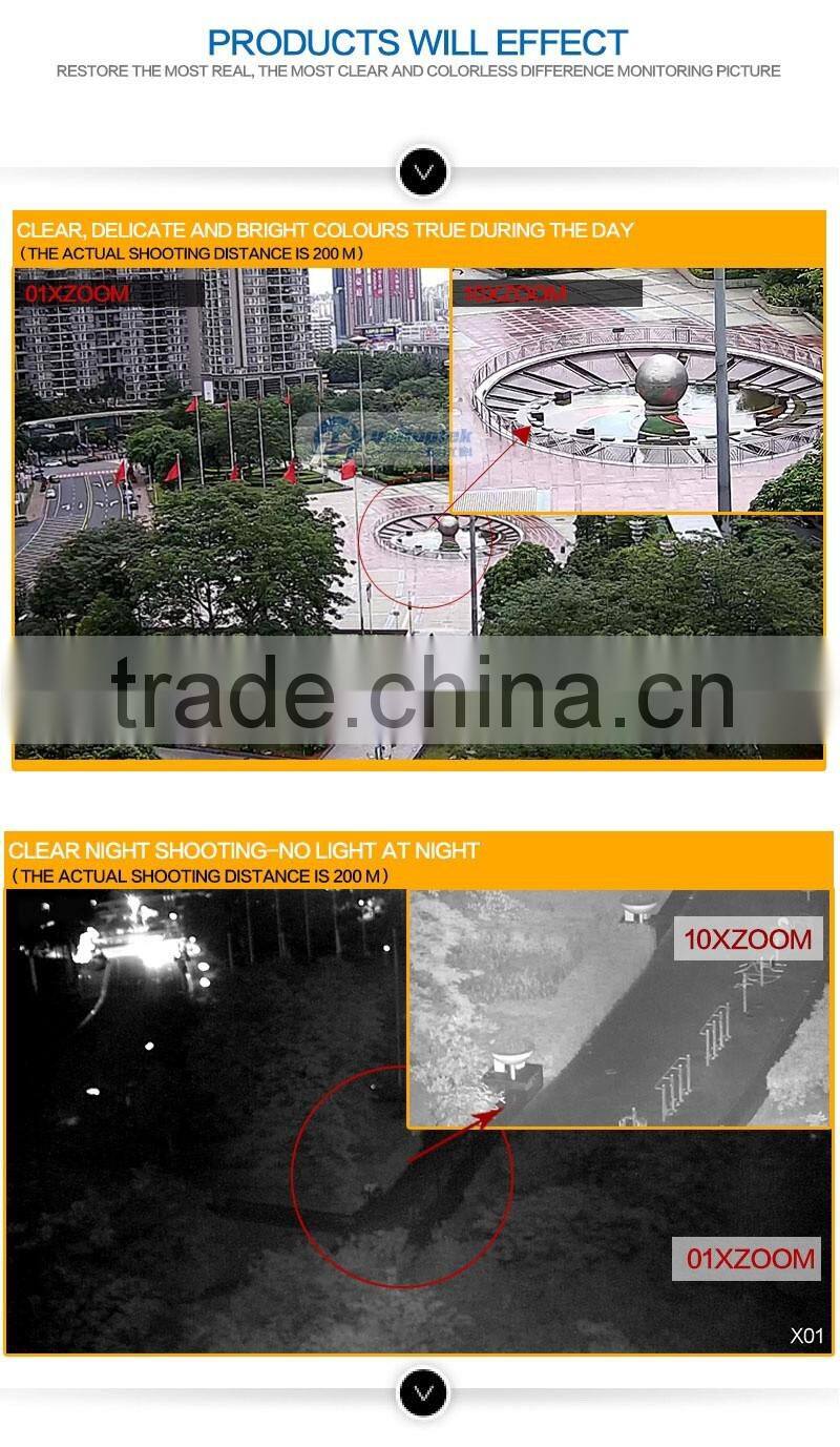 HDCVI PTZ CCTV Camera 2MP 1080P Middle Speed 10X Optical Zoom Waterproof IR 60M Varifocal Lens