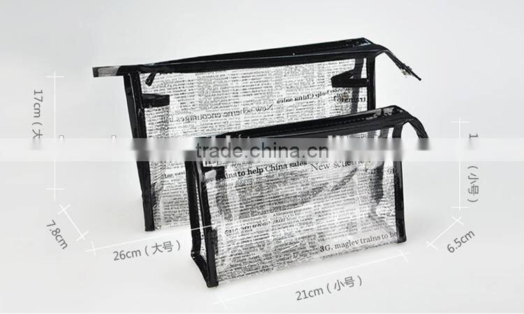 Beautiful Reusable Cheap Clear Plastic Zipper Makeup Bag