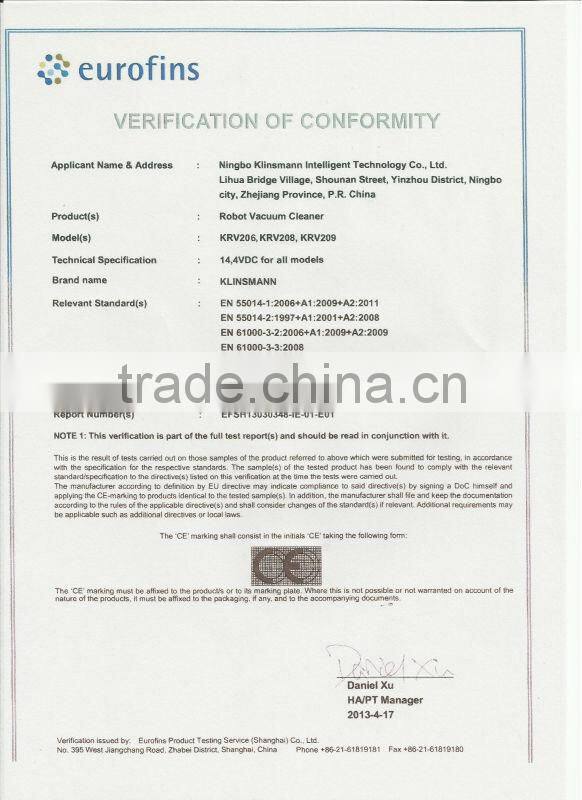 High Quality Robot Vacuum Cleaner ,China Famours Water Filtration Vacuum Cleaner KRV206