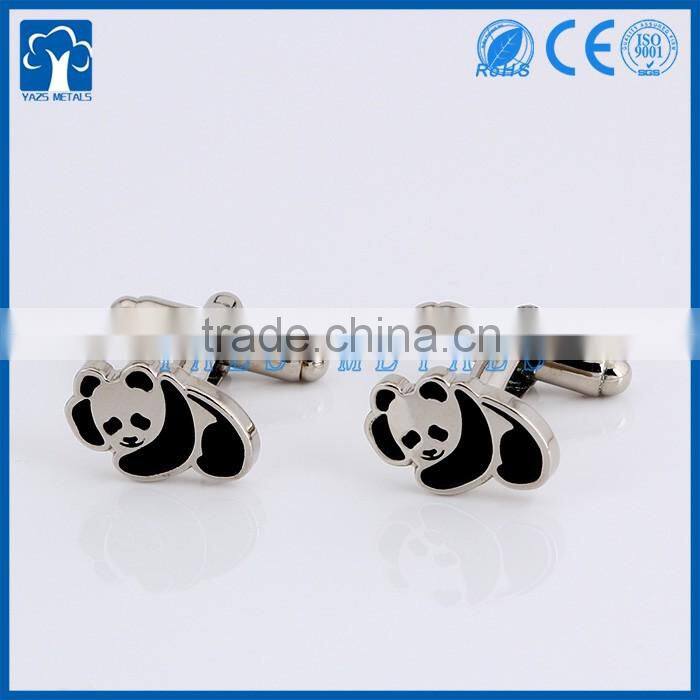 custom metal panda cufflink