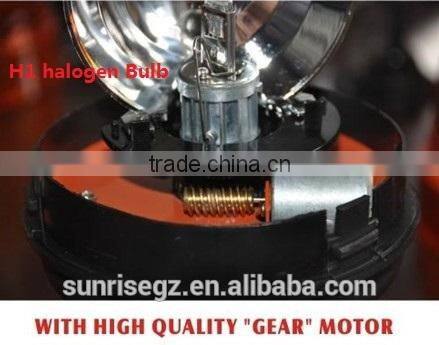 E-MARK Revolving Halogen Warning Light, ECE MARK Rotating Halogen Warning Beacon(SR-BL-504R-7)With Europe DIN Mount Pole Beacon