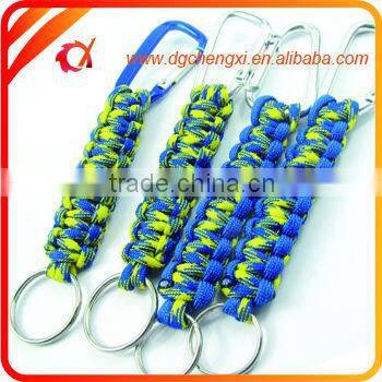 Promotion Items Survival Paracord Keychain for key, knife