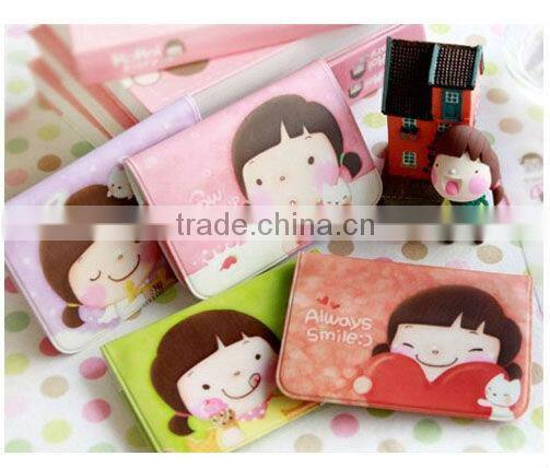 Korean Girl Lovely Business ID Credit Card Wallet Holder Pocket Bag Case