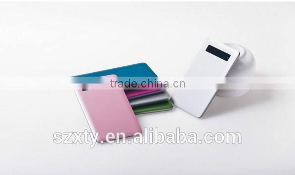 2015 china supplier ultra slim portable power bank with screen display 4800 5000mah power bank for iphone 6