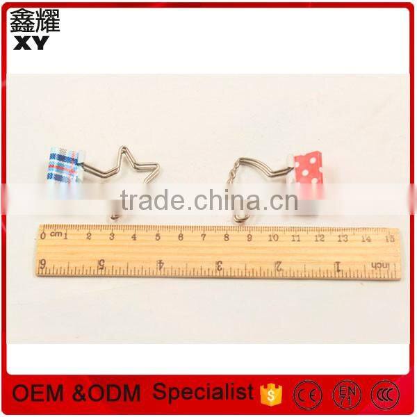 Professional crafts colorful shapes metal binder clip