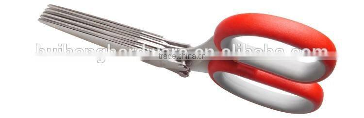 5 blades stainless steel kitchen herb scissors HS005