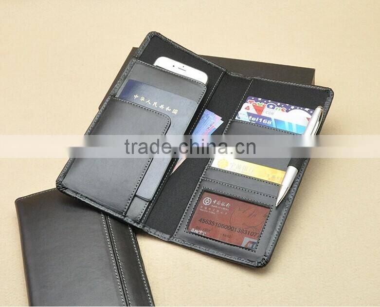 Top quality personality leather passport holder with Multi-function pocket