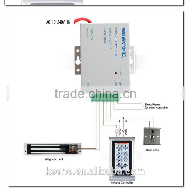 Metal CASE card reader keypad standalone rfid access controller