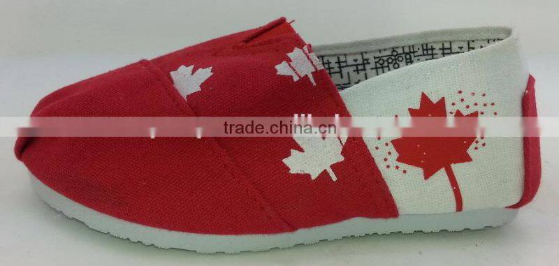 pretty and fashion black/beige ladies' canvas casual shoes