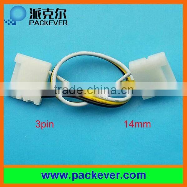3 pins solder free connector for 10mm width PCB WW/CW led strips