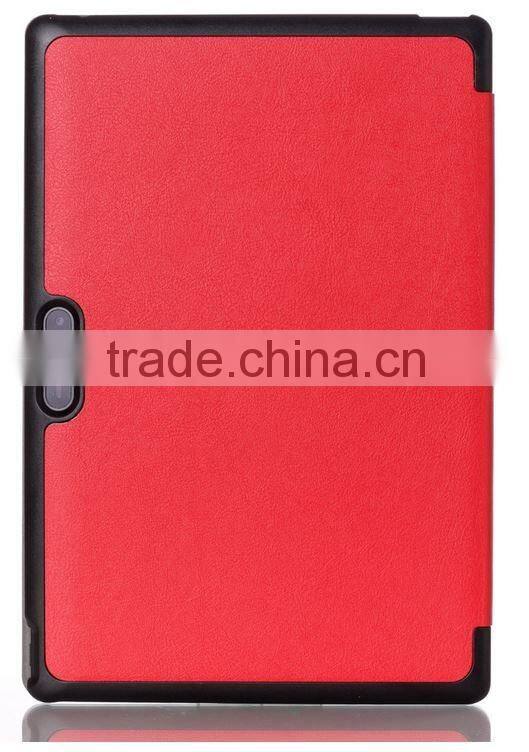 Factory Price 3 folded Crazy Horse PU Leather Magnet stand holder case cover for Dell Venue 10 pro 5055 tablet cover case