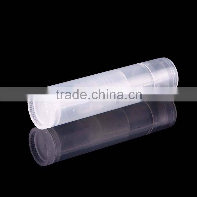 clear custom plastic lip balm tube