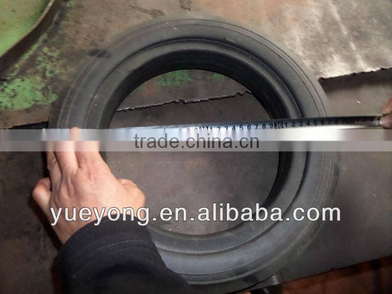 16x4 rubber powder wheel/metal rim rubber wheel