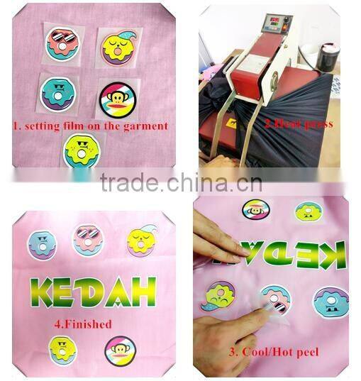 silicon reflective transfer printed logo label for uniform clothing