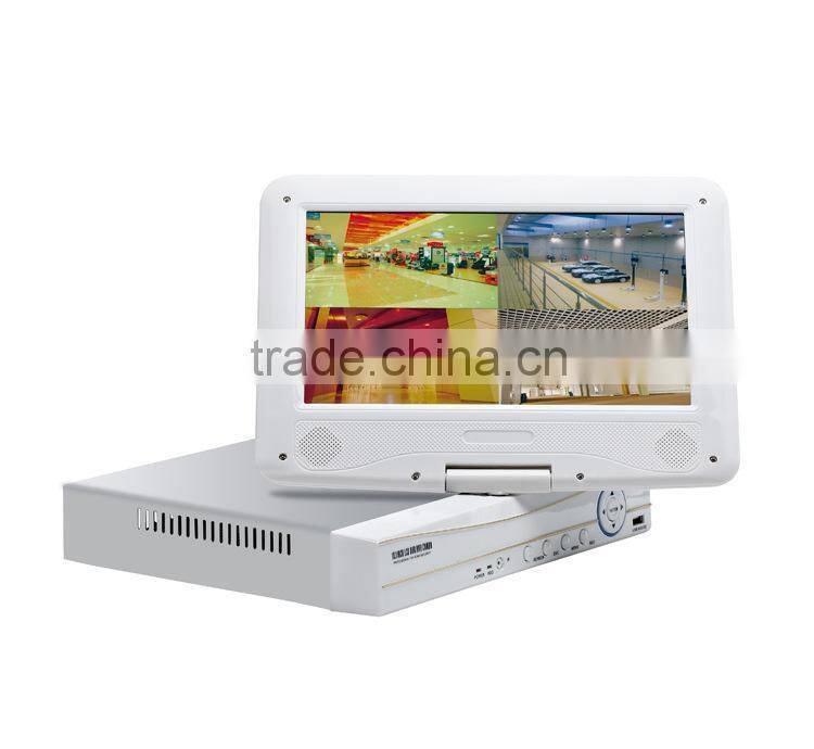 Best-selling hd portable LCD dvr camera AHD/DVR/NVR/HVR cctv dvr system with monitor