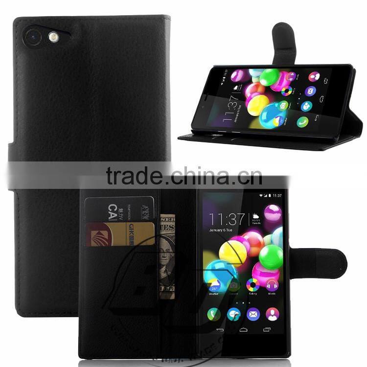 New Arrival Popular Magnetic flip leather wallet case with card slots For Wiko Highway star 4G pu case lowest price