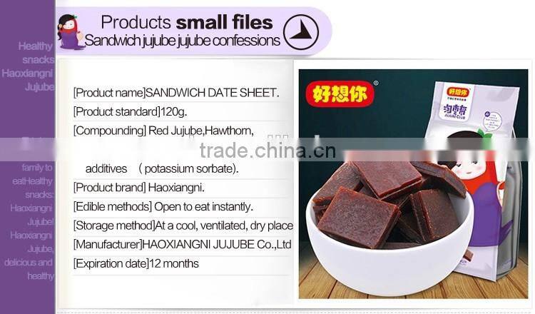 Sandwich red jujube sheet