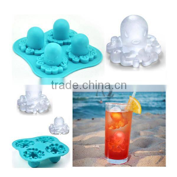 2016 Customized 4 Cups Tray Shot Glass Silicone Mold