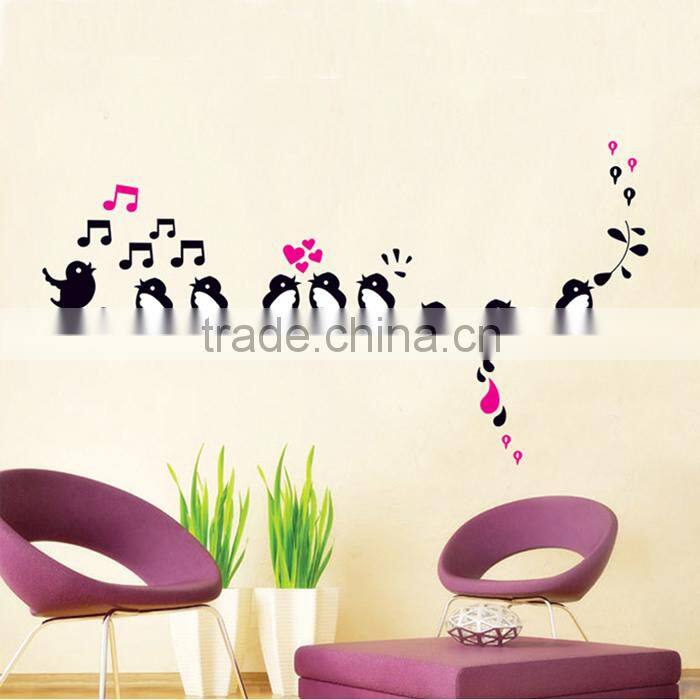 Dining Bedroom Living Room Wall Decal Vinyl Flock of Birds sticker